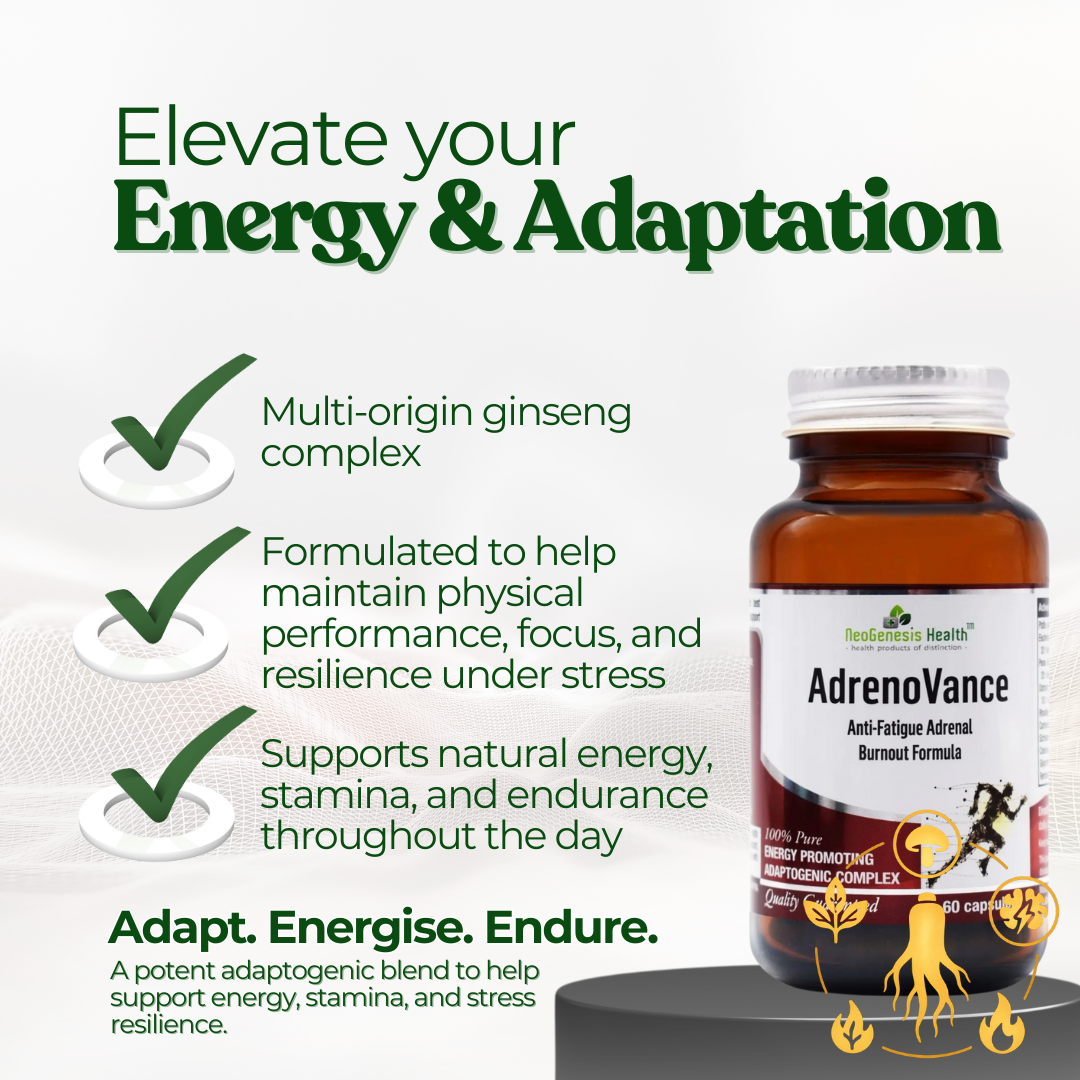 AdrenoVance Adaptogenic Complex Nootropic with Panax &Siberian Ginseng