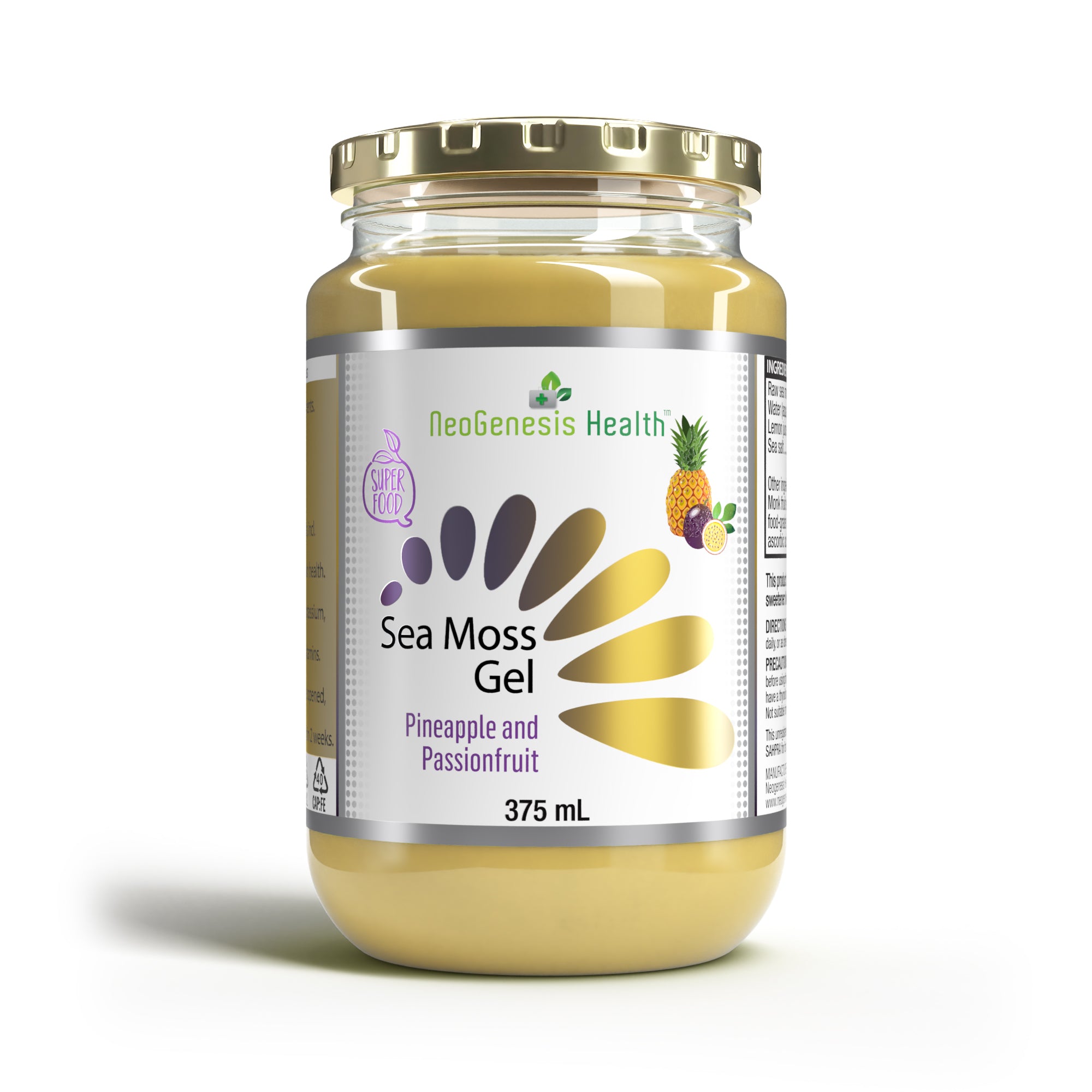 NeoGenesis Sea Moss Gel – Pineapple & Passion Fruit