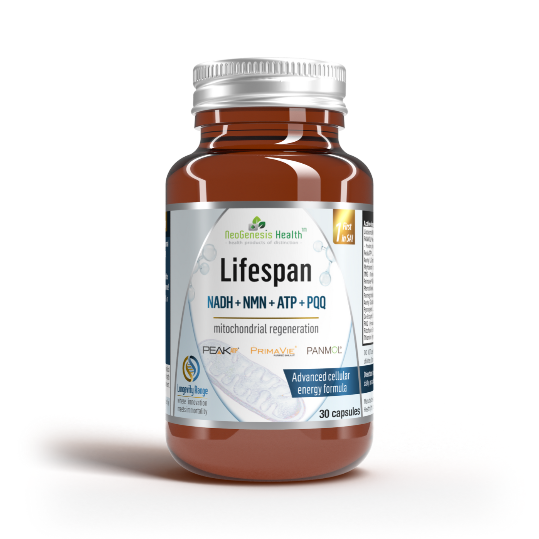 Lifespan|NMN + NADH + Co-Enzyme Q10 + Acetyl L-Carnitine + PQQ| 30 Capsules