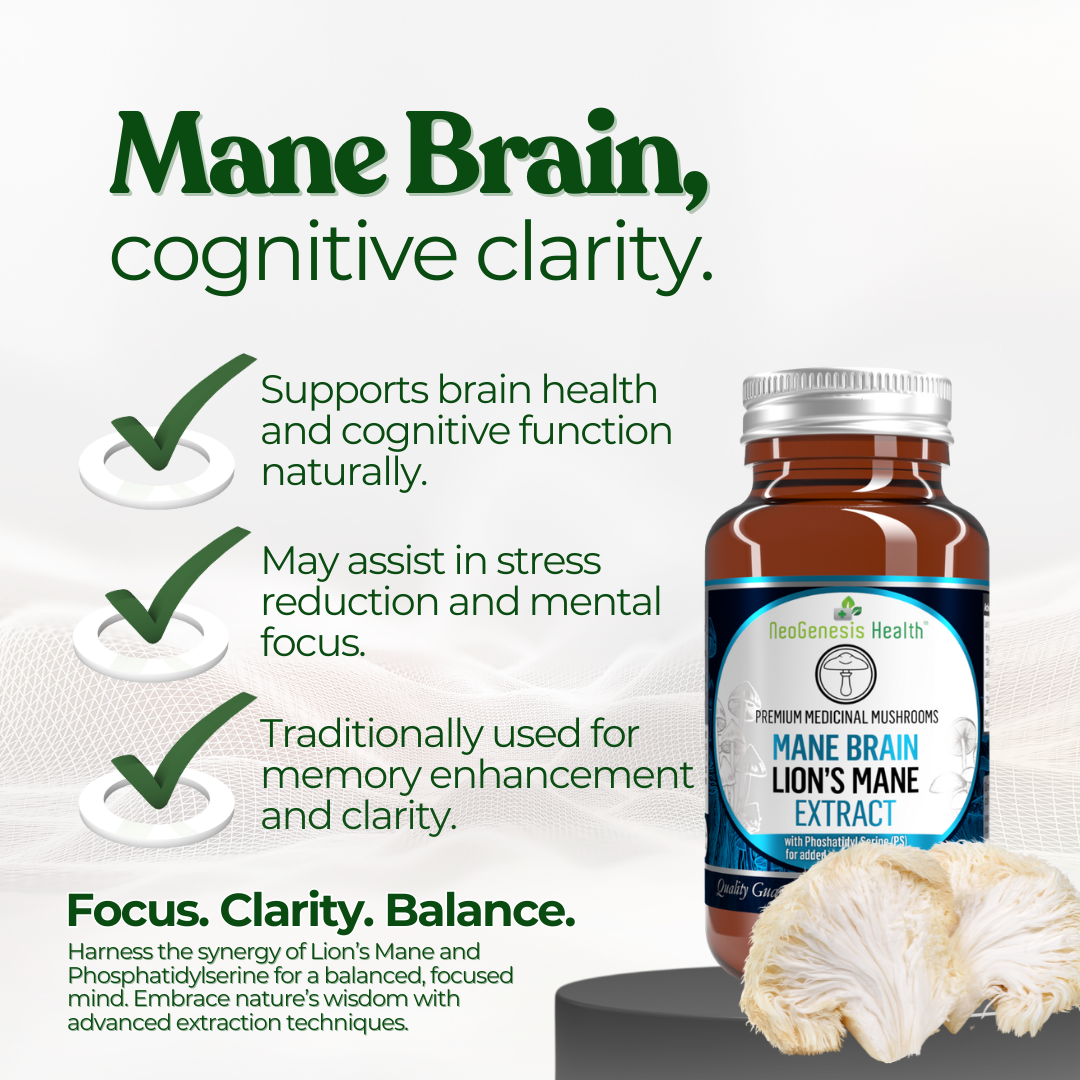Mane Brain (Lion’s Mane + Phosphatidylserine) 60s