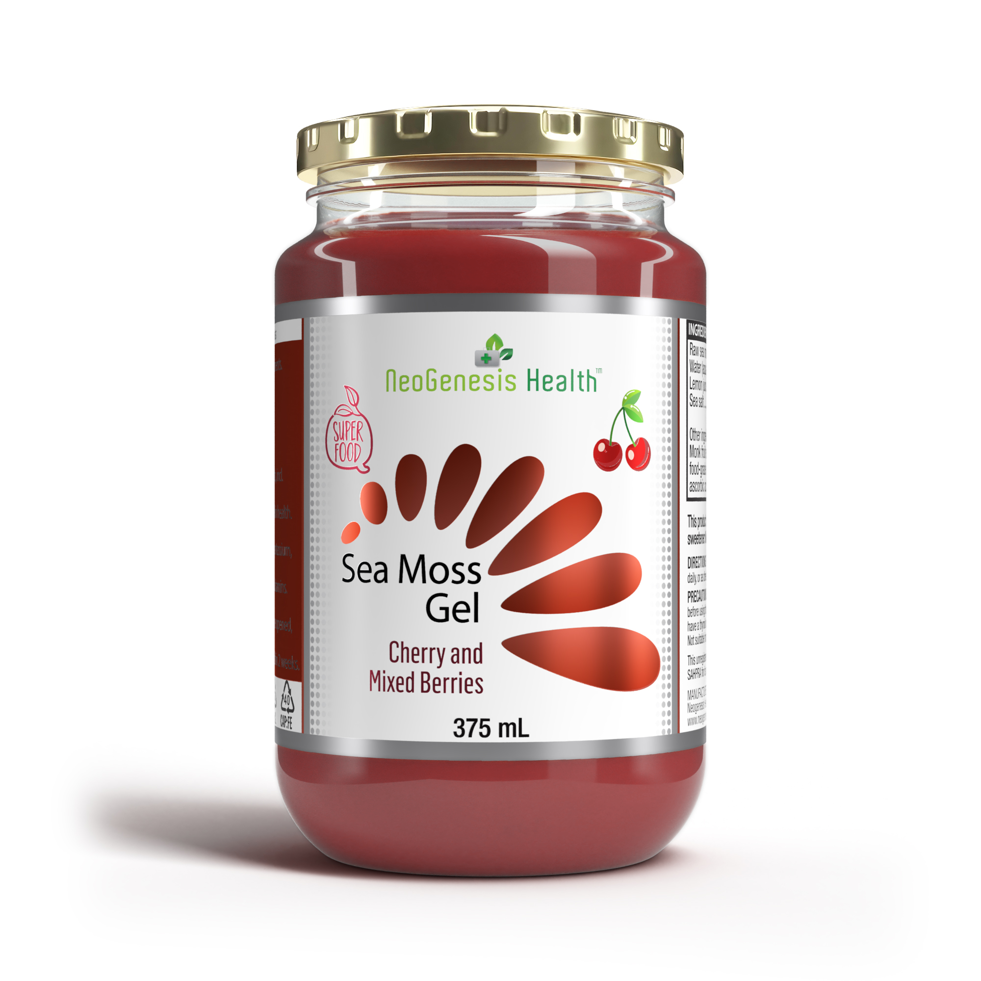 Sea moss gel Cherry and Mixed Berries
