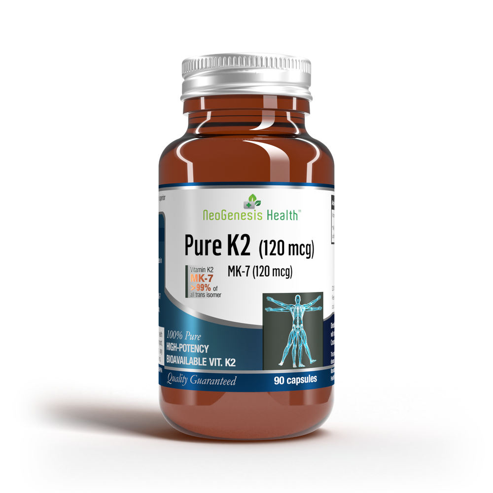 Pure K2 90's 120mcg| Vitamin K2 Mk-7 form| K2Vital®