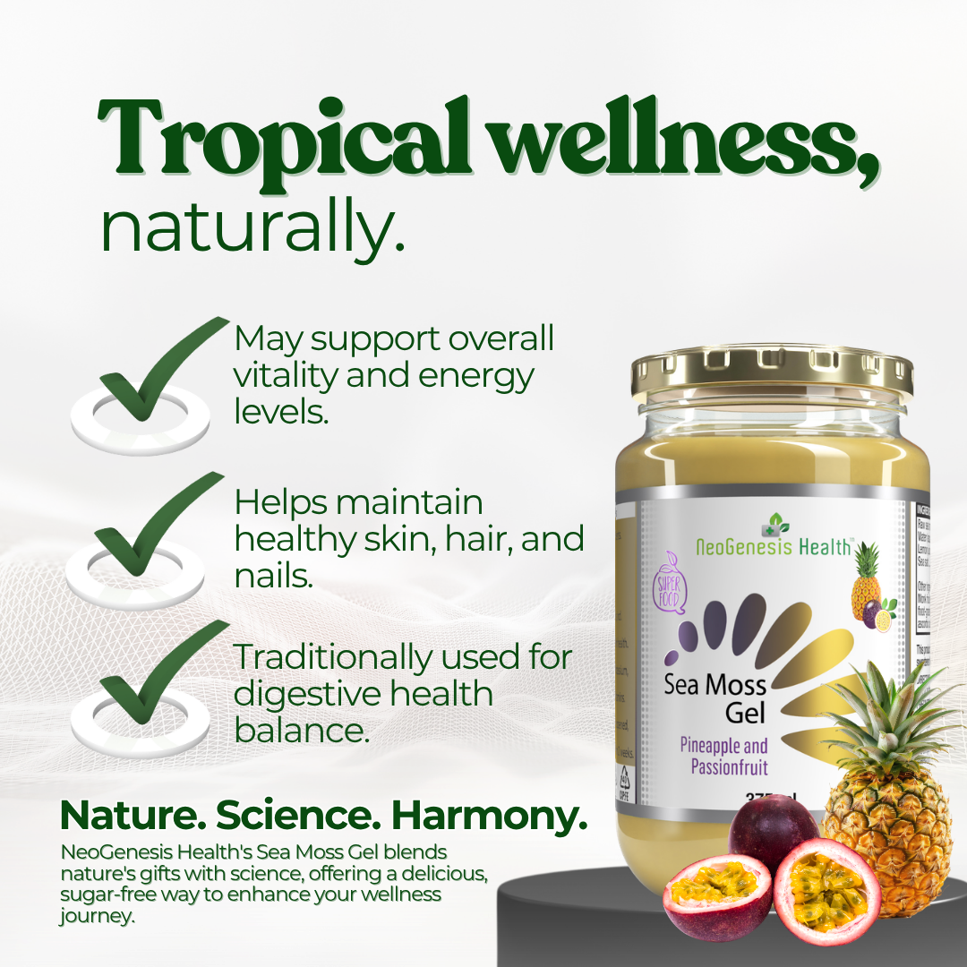 NeoGenesis Sea Moss Gel – Pineapple & Passion Fruit